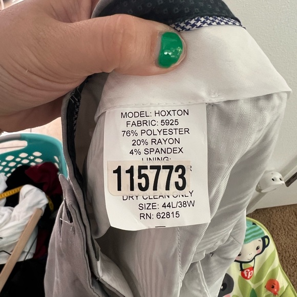 Saville Row Gray Hoxton Dress Pant SZ 38 - Picture 4 of 4